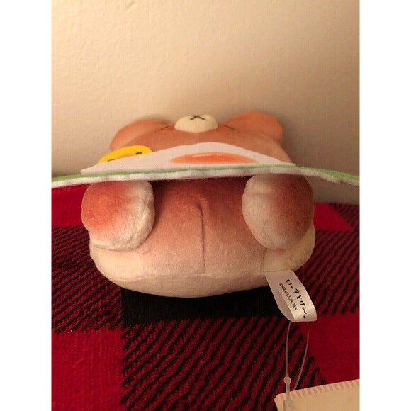 FuRyu Yeast Ken Egg and Lettuce Bear Toreba Prize Plush 6" Japan Import NWT Cute - Picture 4 of 7